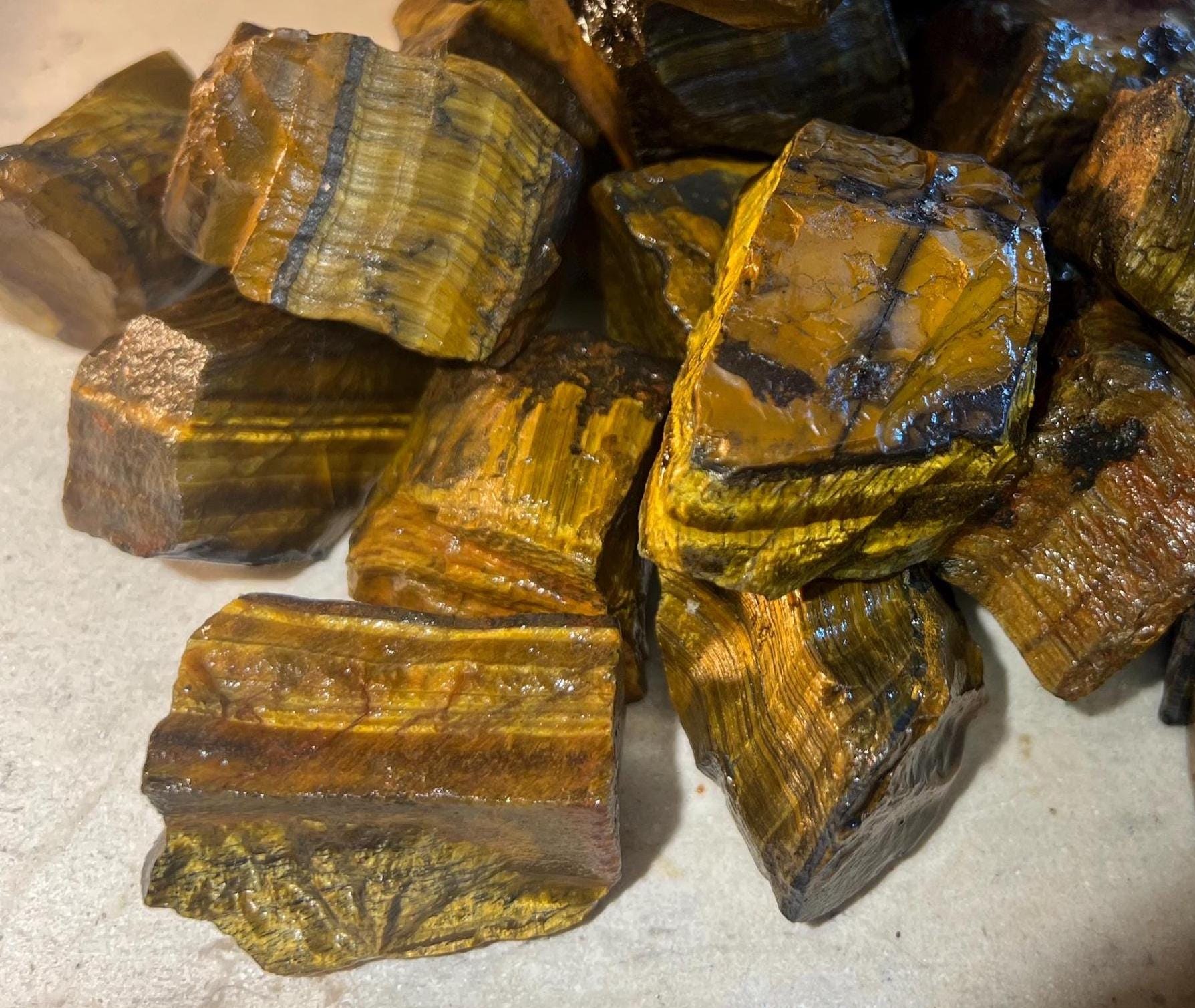 Raw Namibian Tiger Eye Crystals Untreated Anxiety Home Decor Wholesale minerals School Christmas Xmas Home Decor Craft Meditation Gift