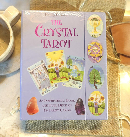 The Crystal Tarot An inspirational book and full deck of 78 tarot cards Authentic and Licensed Tarot and birthday Christmas Xmas home Decor