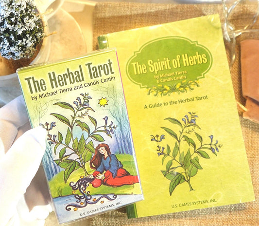 The Herbal Tarot Deck and Paperback Guidebook Fully Licensed and Official Full-Sized Deck Garden Christmas Xmas Birthday Gift 78 card deck