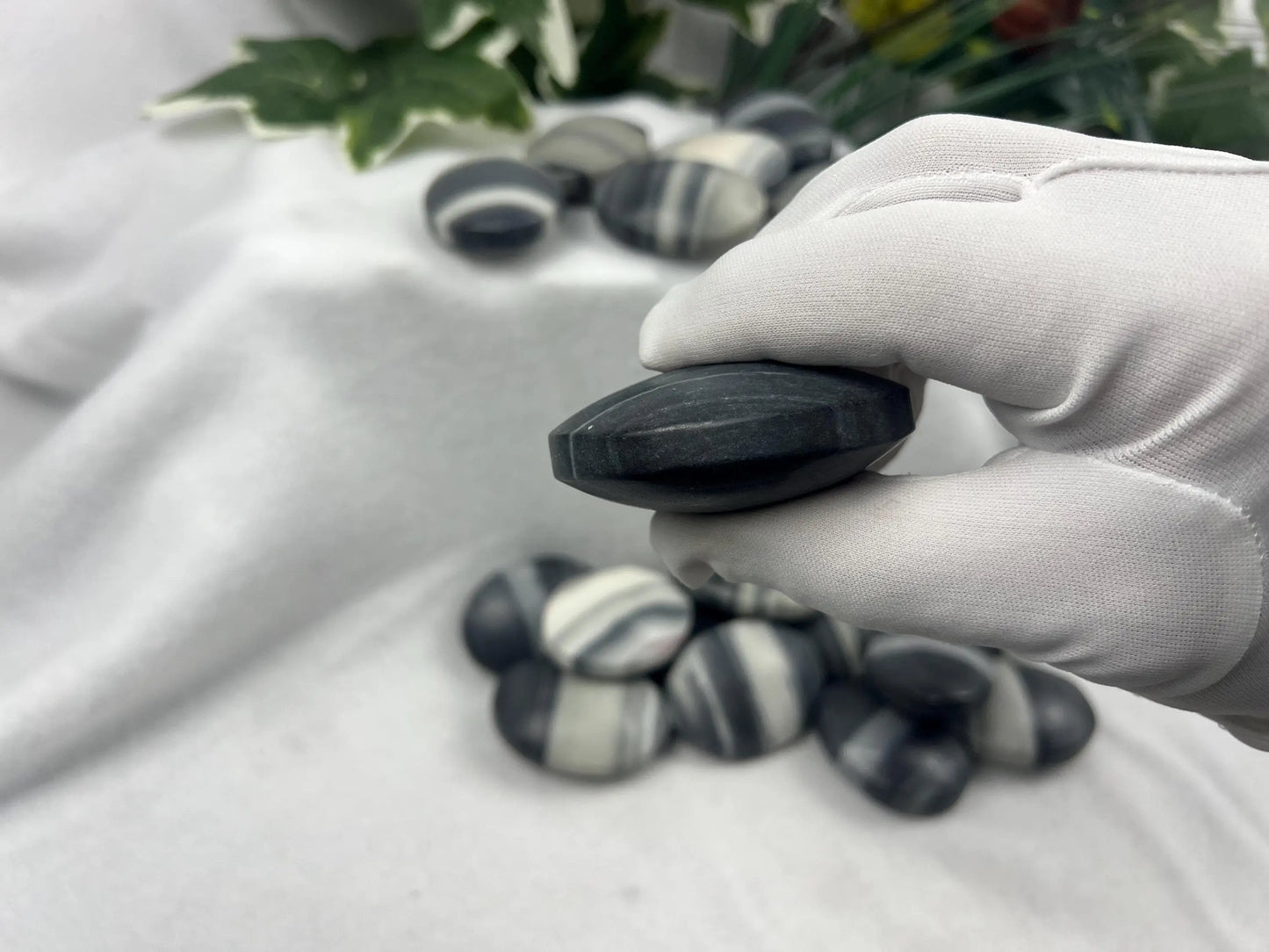 Taiji Jade Palm Stone: Polished Worry Stone, Home Decor Home Decor Worry Pocket Stress Anxiety Palm Stone