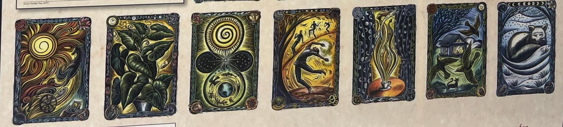 Witches Calendar Sept 25-Dec 2026 Llewelyn Wellness Green Spiritual Witchcraft spells Art Painting Picture Craft Holiday Christmas Xmas Gift