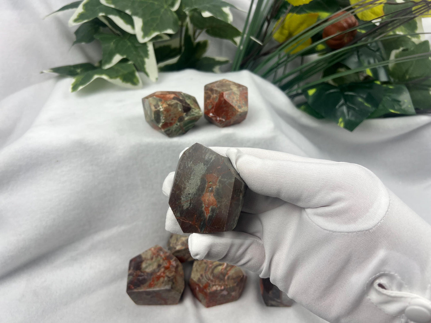 Australian Brecciated Jasper Natural Palm Free form Polished Carved Crystal Distraction Home Decor Worry Stress Relief Anxiety Gift Birthday