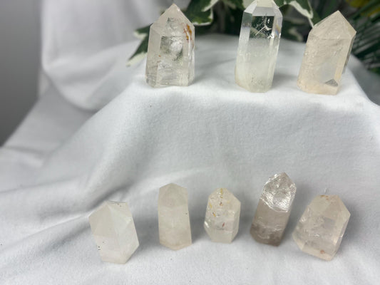 Clear Quartz Tower Quartz Crown Chakra Meditation Wand for Anxiety Home Decor Christmas Xmas Birthday Gift Collectible Crystal Meditation