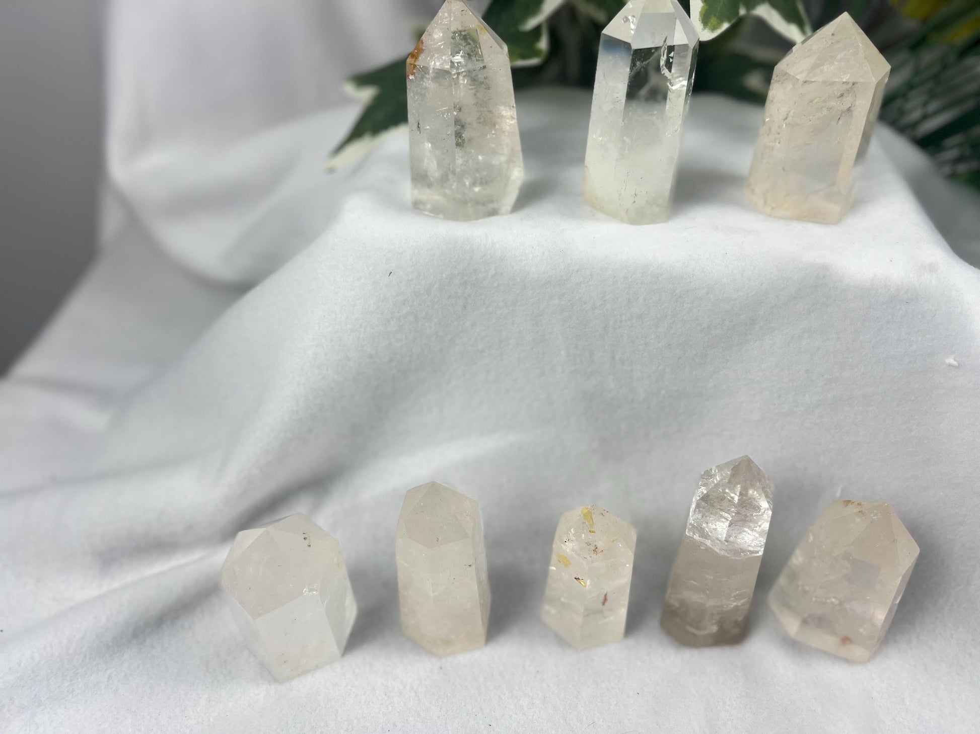 Clear Quartz Tower Quartz Crown Chakra Meditation Wand for Anxiety Home Decor Christmas Xmas Birthday Gift Collectible Crystal Meditation