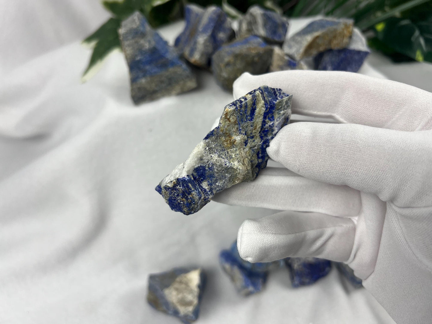 Raw Blue Afghan Lapis Lazuli Natural Palm Stone Smooth Polished Carved Crystal Distraction from Anxiety or Worry Home Decor Crafting Jewelry