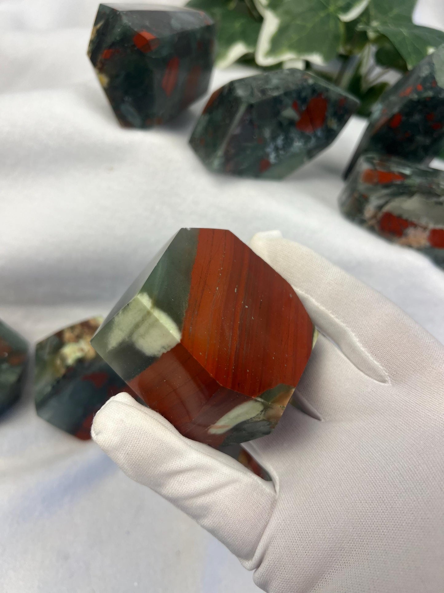 Egyptian Brecciated Jasper Natural Palm Free Form Polished Carved Crystal Distraction Home Decor Worry Stress Relief Anxiety Gift Birthday