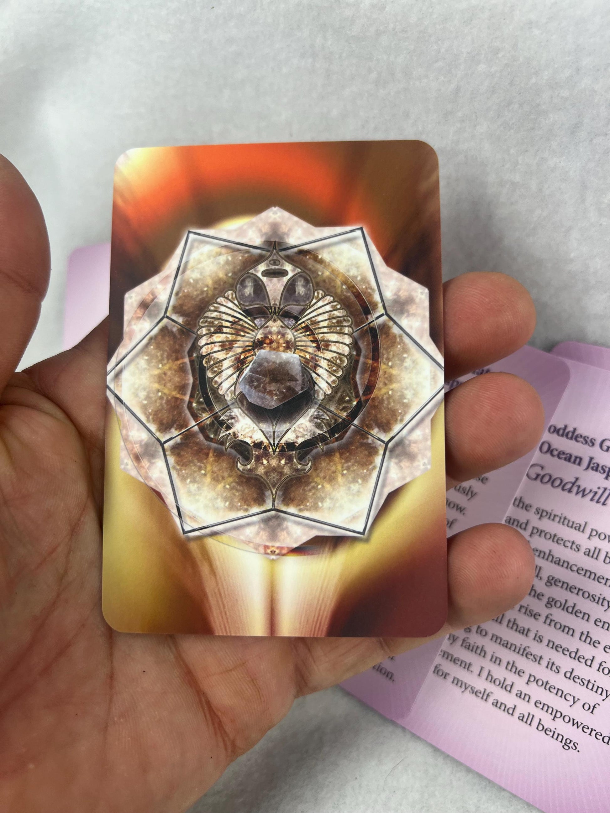 The Crystal Activation Mandala Activation Fully Licensed Original Deck Fairchild Marin Special Gift Game Scrying Crystal Practice Christmas