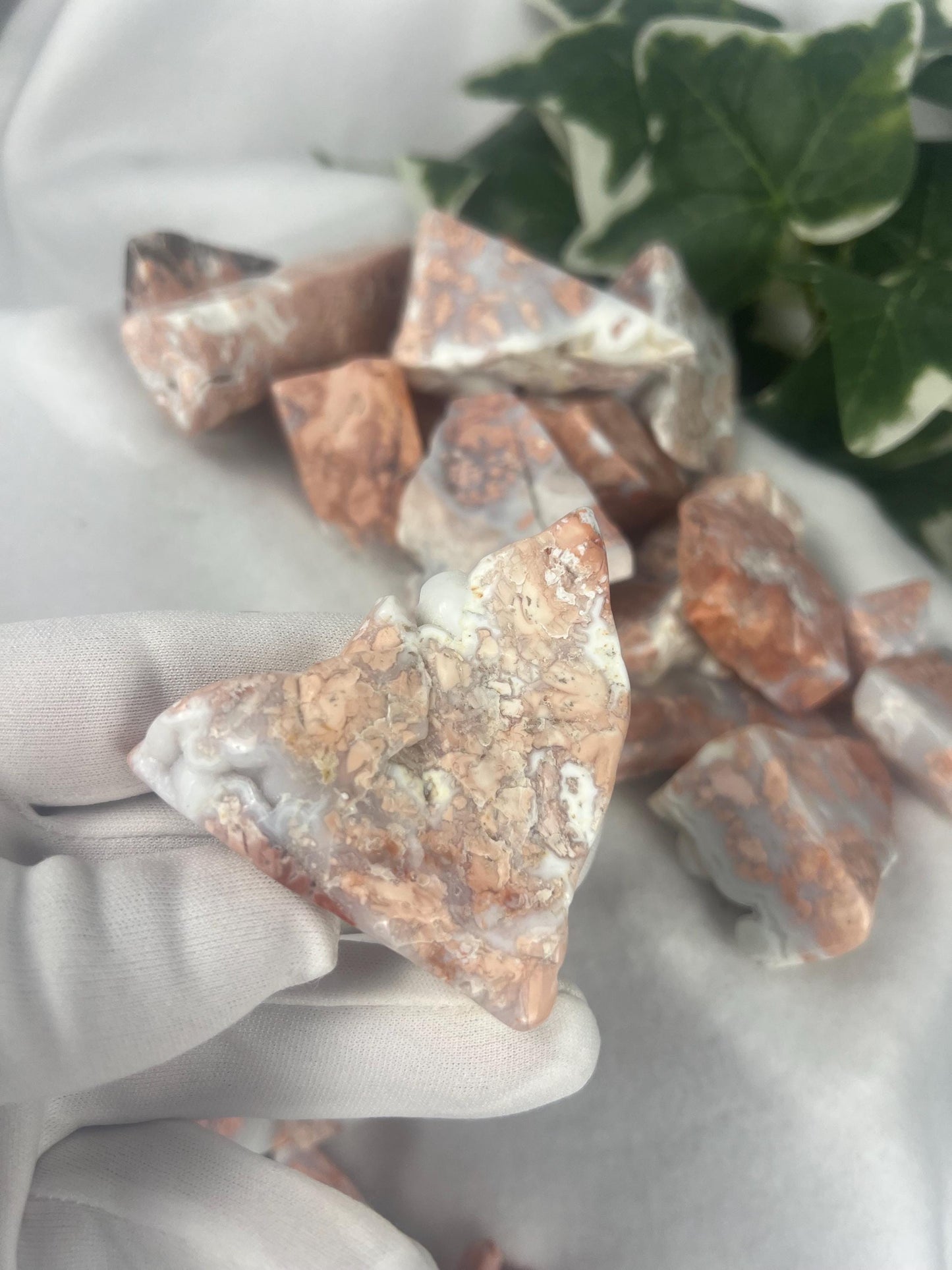 Antique Rose Agate Crystal Polished Free Form Stone Pocket Anxiety Palm Stone Worry Meditation Worry Xmas Home Decor Birthday Gift Christmas