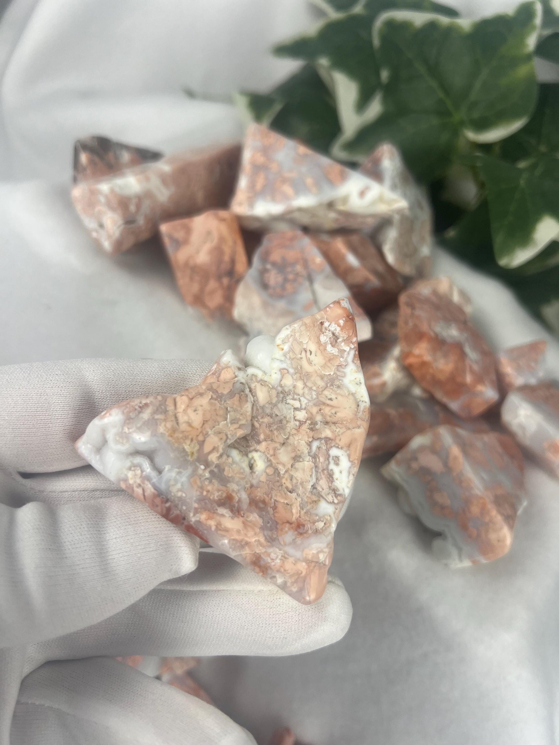 Antique Rose Agate Crystal Polished Free Form Stone Pocket Anxiety Palm Stone Worry Meditation Worry Xmas Home Decor Birthday Gift Christmas