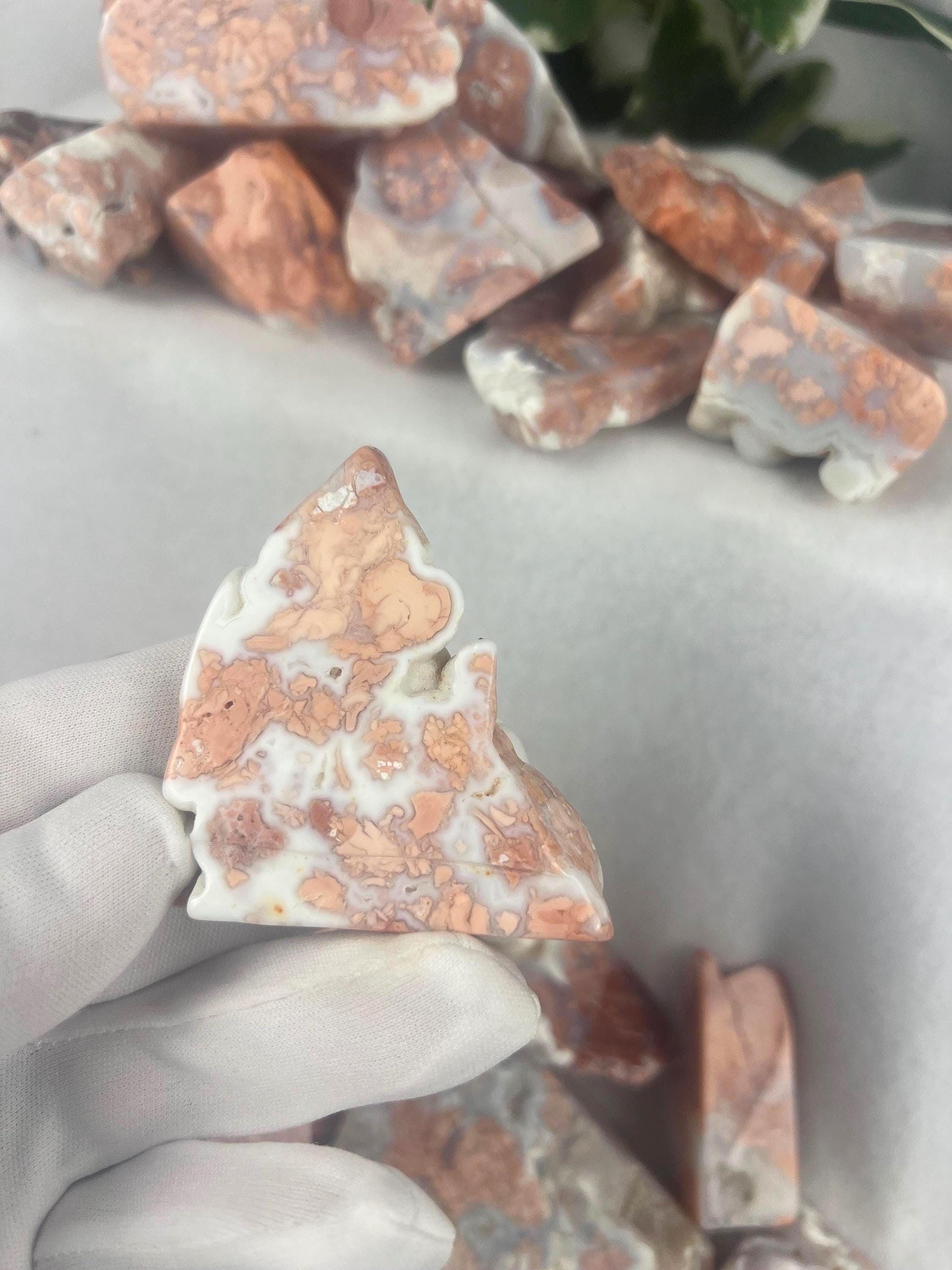Antique Rose Agate Crystal Polished Free Form Stone Pocket Anxiety Palm Stone Worry Meditation Worry Xmas Home Decor Birthday Gift Christmas