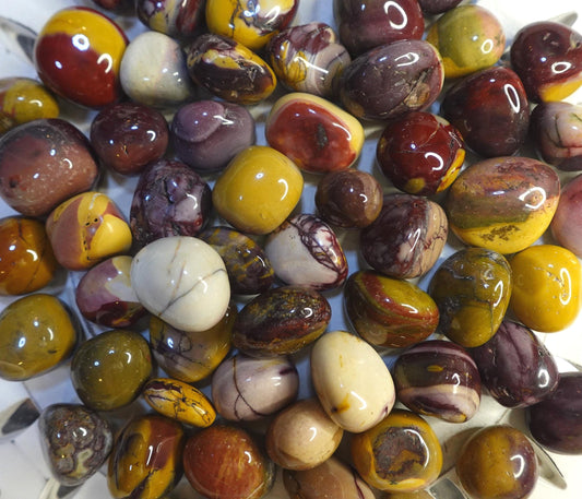 Mookaite Jasper Tumble Smooth anxiety polished rock tumbled pocket crystal worry