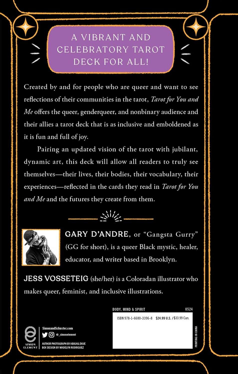 LGBTQ Tarot for you and me Queer 78 Cards & Guidebook Inclusive Deck LGBTQ Cards Fully Licensed Original Inclusive Tarot Deck and Guidebook