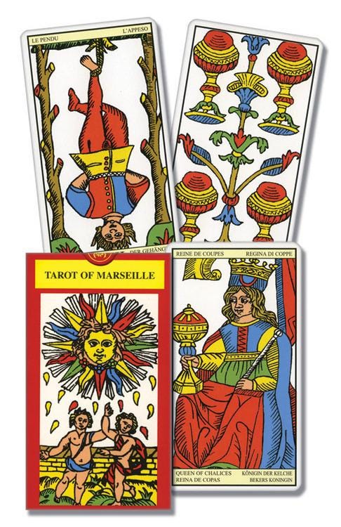 Marseille Tarot Series Tarot Deck Guidebook Cards Fully Licensed and Original and Guidebook Special Gift Game Fortune Lo Scarabeo Home Decor