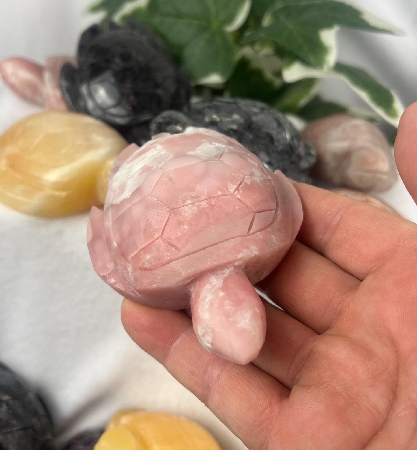 Peruvian Sea Turtle Crystal Carving Polished Natural Home Decor Christmas Birthday Statue Crystal Gemstone Meditation Feng Shui Christmas
