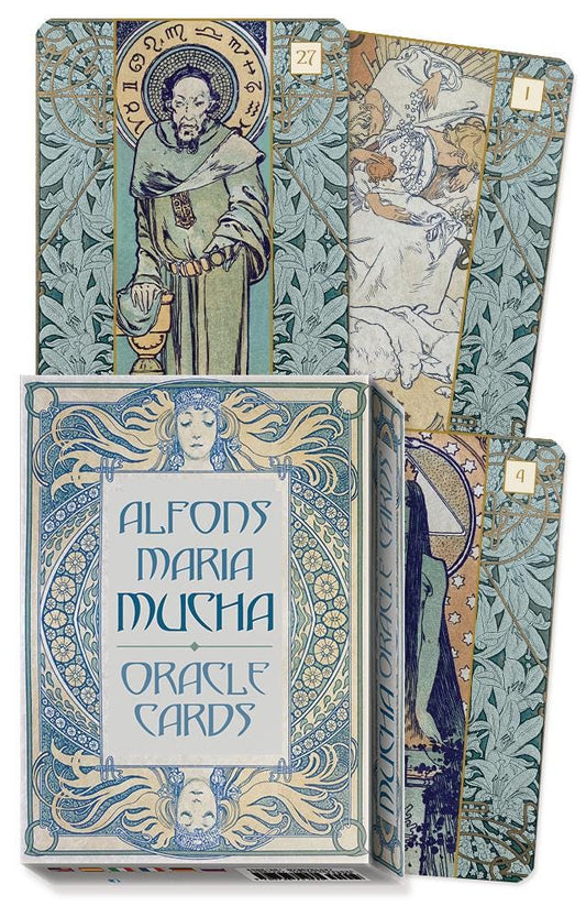 The Alfons Maria Mucha Oracle Card Deck Guidebook 36 Cards Fully Licensed Special Gift Fortune Lo Scarabeo Home Decor Historical Historical
