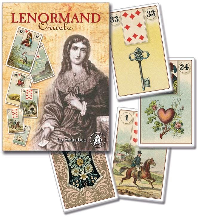 The Lenormand Oracle Card Deck Guidebook 36 Cards Fully Licensed Special Gift Fortune Lo Scarabeo Home Decor Historical Historical Napolean