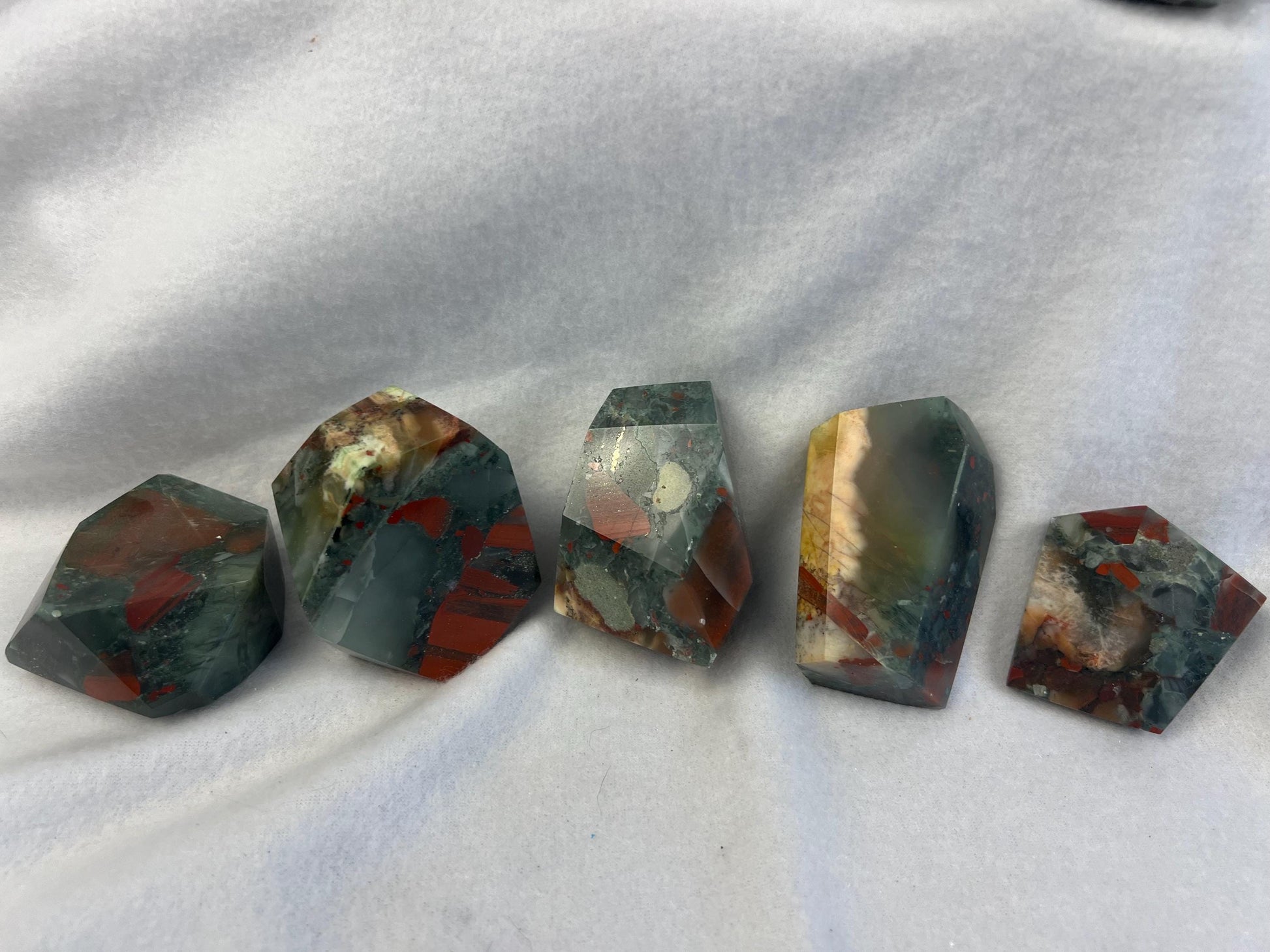 Egyptian Brecciated Jasper Natural Palm Free Form Polished Carved Crystal Distraction Home Decor Worry Stress Relief Anxiety Gift Birthday
