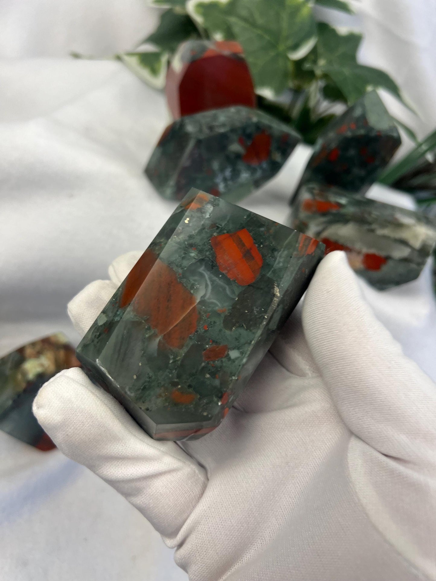 Egyptian Brecciated Jasper Natural Palm Free Form Polished Carved Crystal Distraction Home Decor Worry Stress Relief Anxiety Gift Birthday