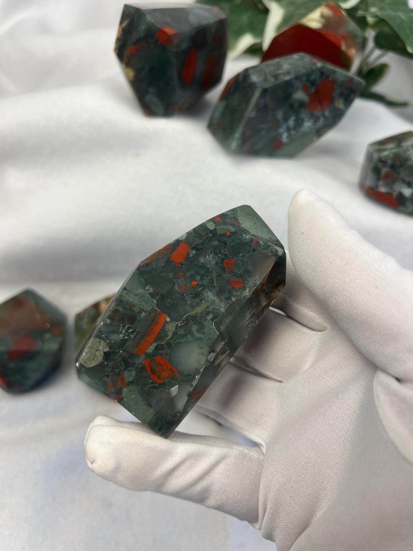 Egyptian Brecciated Jasper Natural Palm Free Form Polished Carved Crystal Distraction Home Decor Worry Stress Relief Anxiety Gift Birthday