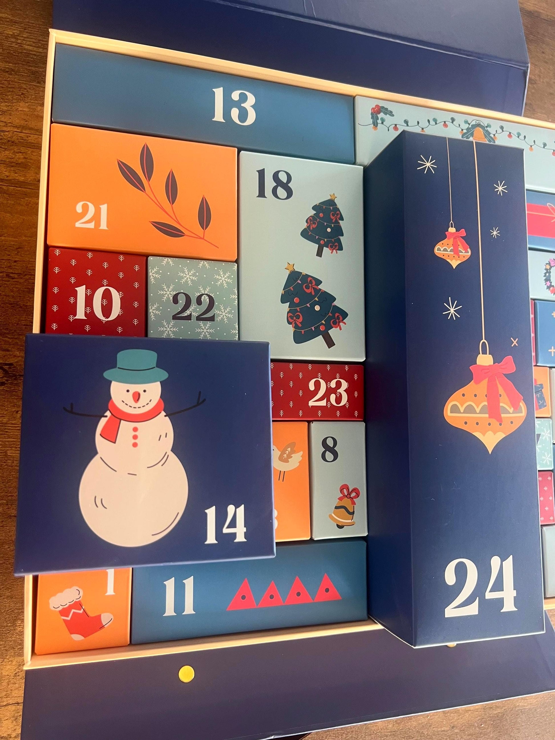 Crystals Christmas Advent Custom Calendar Craft Case Wellness Spiritual Project Gift Boxes Art Painting Picture Craft Holiday Xmas