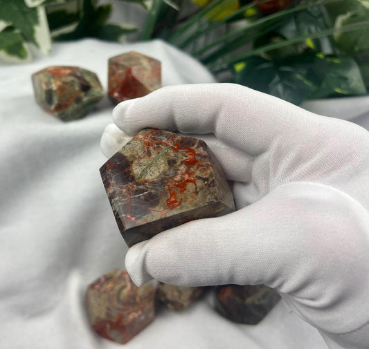 Australian Brecciated Jasper Natural Palm Free form Polished Carved Crystal Distraction Home Decor Worry Stress Relief Anxiety Gift Birthday