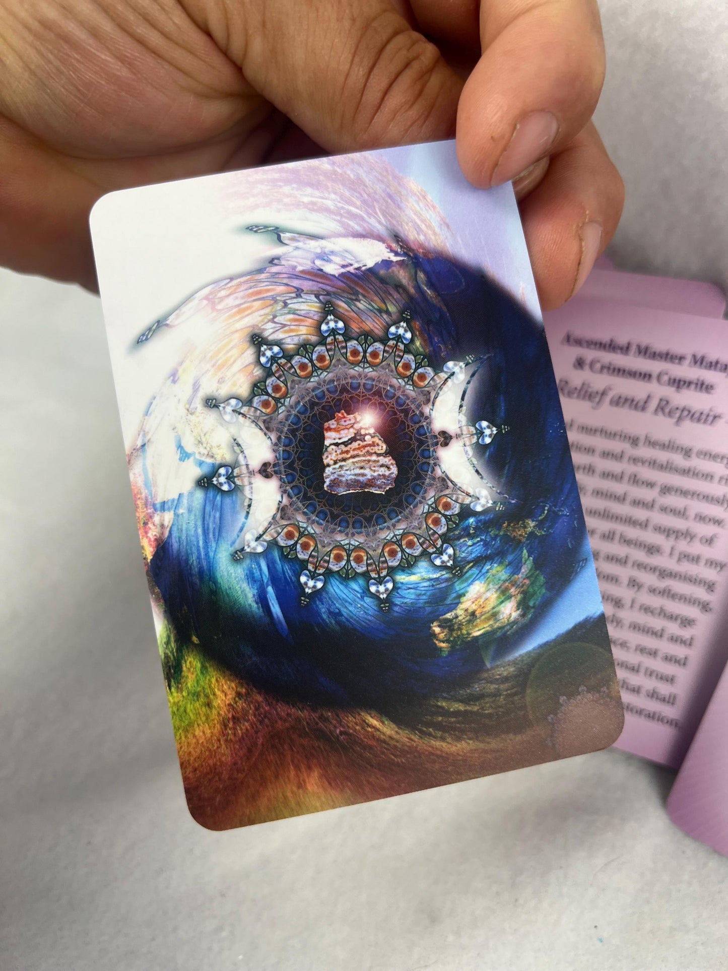 The Crystal Activation Mandala Activation Fully Licensed Original Deck Fairchild Marin Special Gift Game Scrying Crystal Practice Christmas