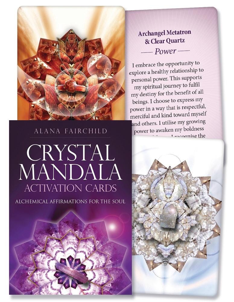 The Crystal Activation Mandala Activation Fully Licensed Original Deck Fairchild Marin Special Gift Game Scrying Crystal Practice Christmas