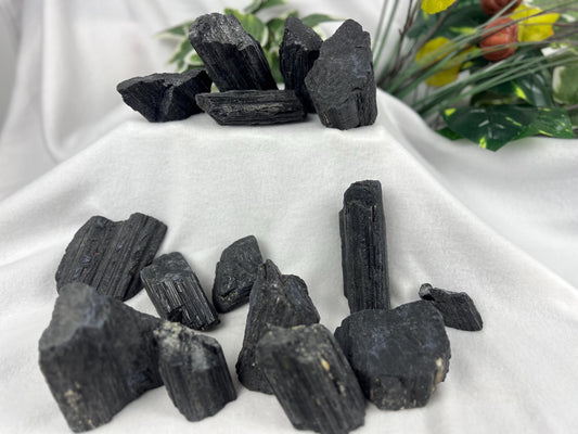 Raw Afghan Black Tourmaline Specimens Natural Fresh Mined Untreated Carved Crystal Worry Anxiety Distraction Home Decor Gift Christmas Xmas