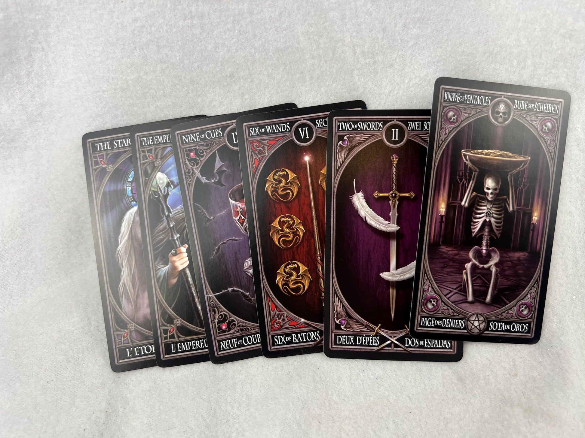 Anne Stokes Gothic Tarot Deck Original Fully Licensed Birthday 78 Card Xmas Gift Home Decor Birthday Card Game Gift Meditation Christmas