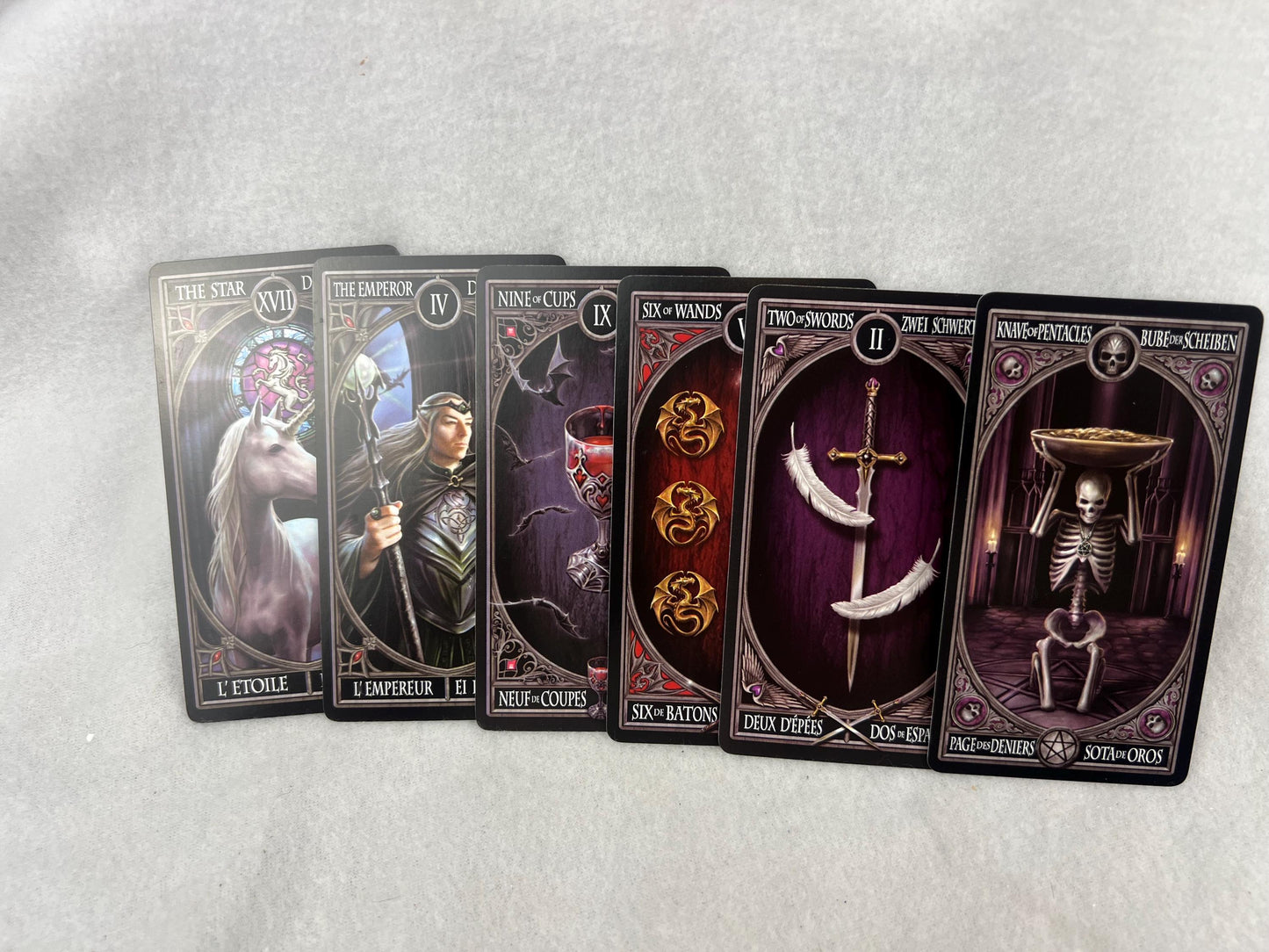 Anne Stokes Gothic Tarot Deck Original Fully Licensed Birthday 78 Card Xmas Gift Home Decor Birthday Card Game Gift Meditation Christmas