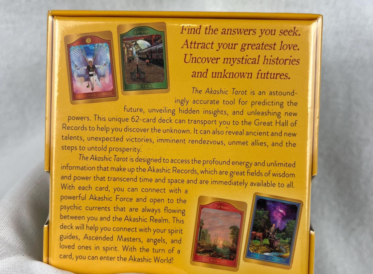 The Akashic Tarot 62 card Deck and Guidebook Fully Licensed and Original Inclusive Original Tarot Guidebook Home Decor Christmas Gift