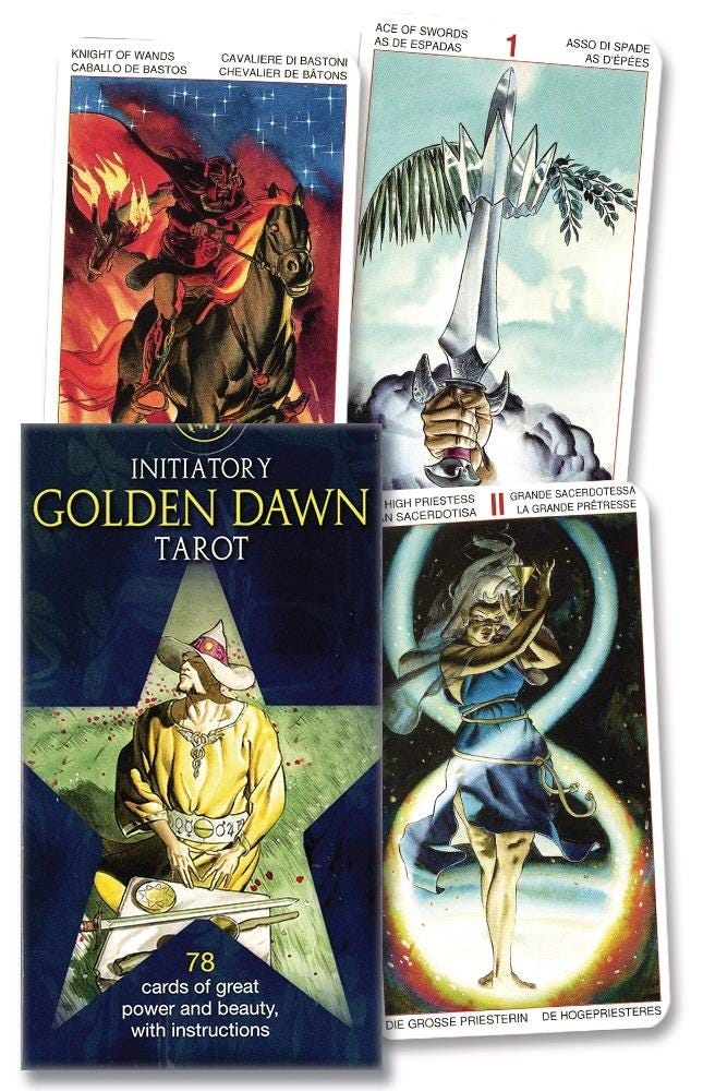 Initiatory Golden Dawn Tarot Fully Licensed Original Tarot Deck Guidebook Lo Scarabeo Limited Edition Birthday 78 Cards Birthday Xmas Gift