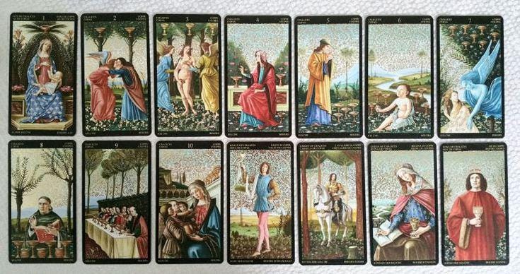 Golden Botticelli Tarot Deck Fully Licensed Original Inclusive Tarot Deck Guidebook Collector Edition Birthday Gift Student Historical Xmas