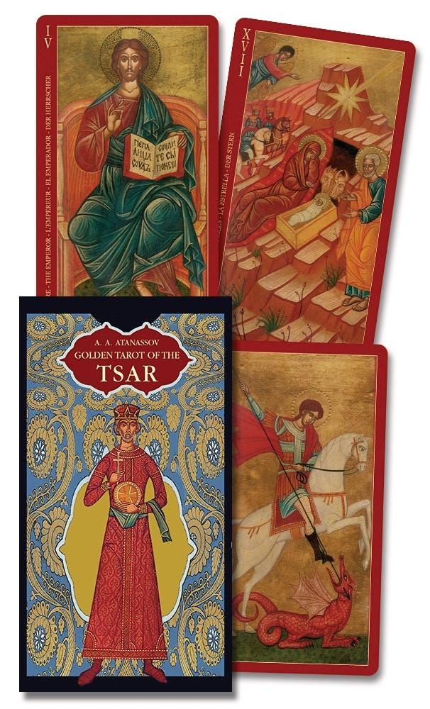 The Golden Tarot of the Tsar Fully Licensed Original Tarot Deck Guidebook Lo Scarabeo Limited Edition Birthday 78 Cards Birthday Xmas Gift