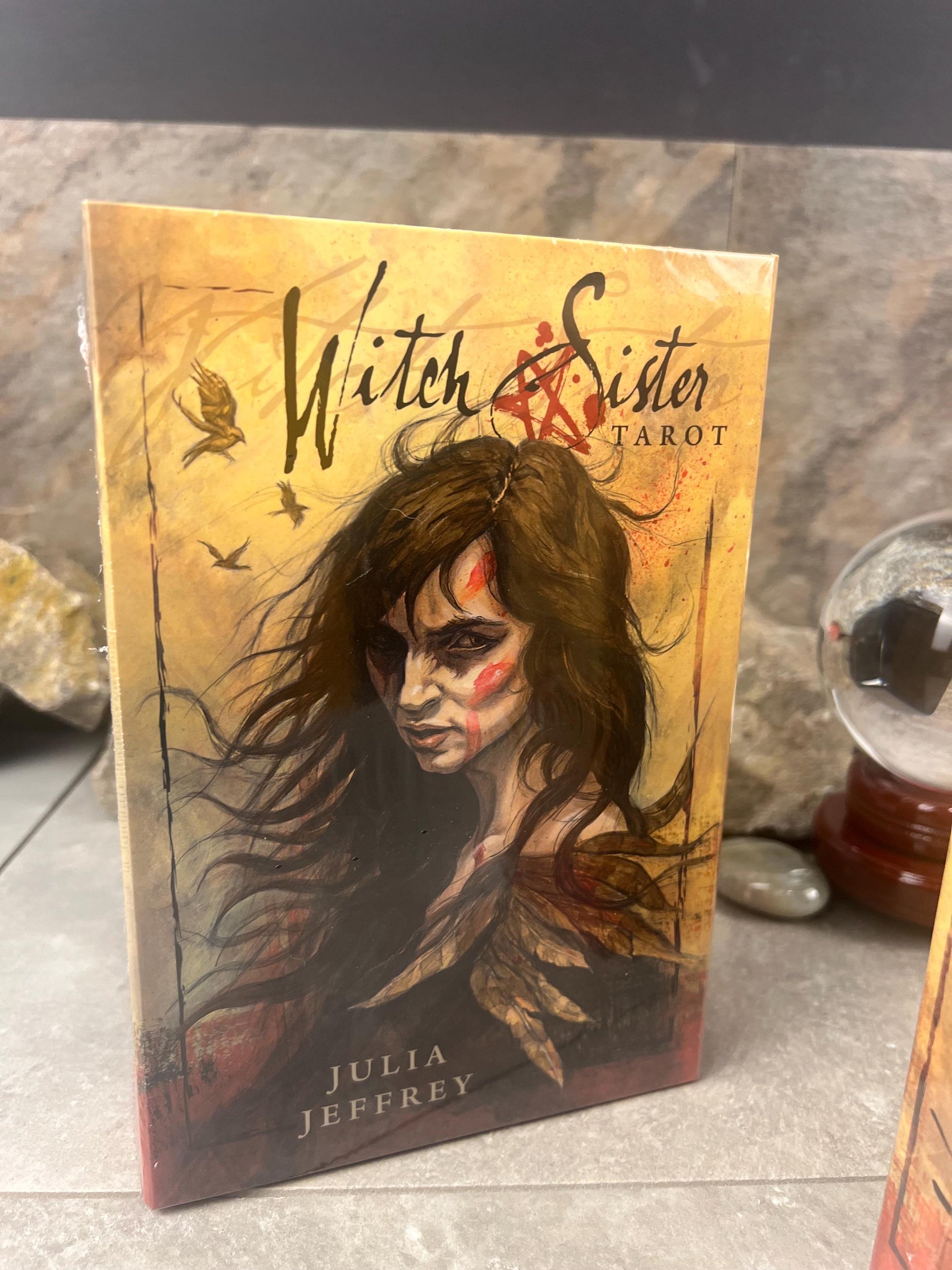 Witch Sister Tarot Julia Jeffrey Deck Game Gift Meditation Reading Future Christmas Xmas Gift Deck 78 Cards Guidebook