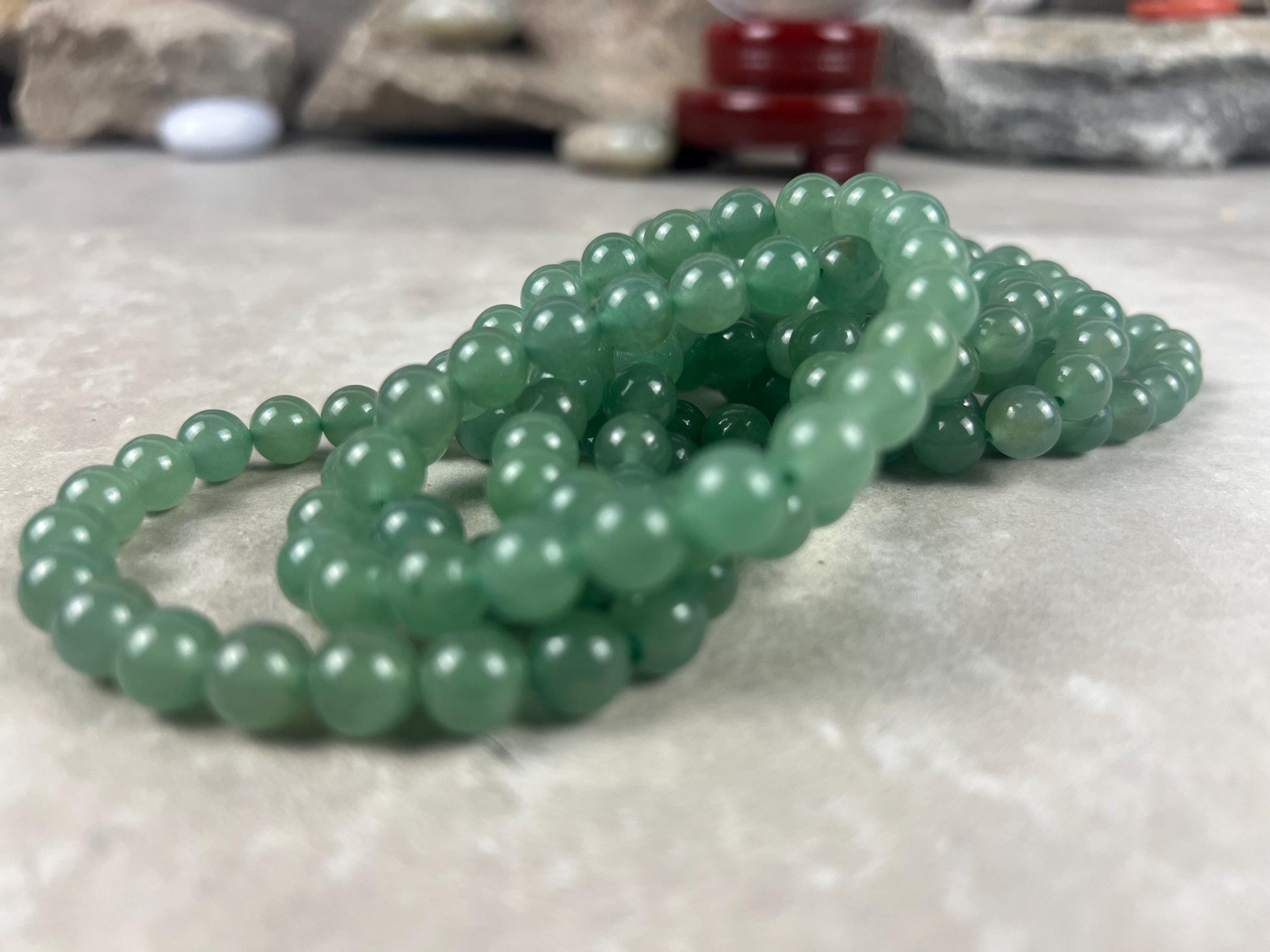 Genuine Natural Crystal 8mm Bead Stretch Bracelets A Grade Premium Natural Gemstone Gift Decor Christmas Xmas Gift Birthday Unisex