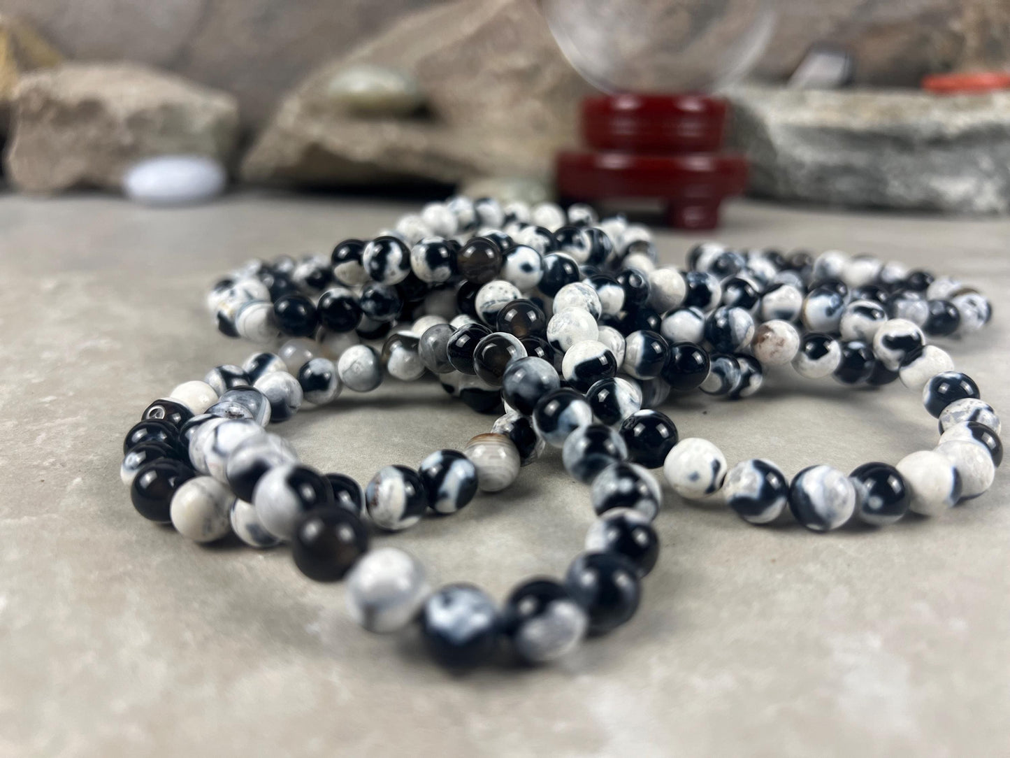 Natural Crystal Gemstone Bead Bracelet Unisex Healing Jewelry Bulk Buy Wholesale
