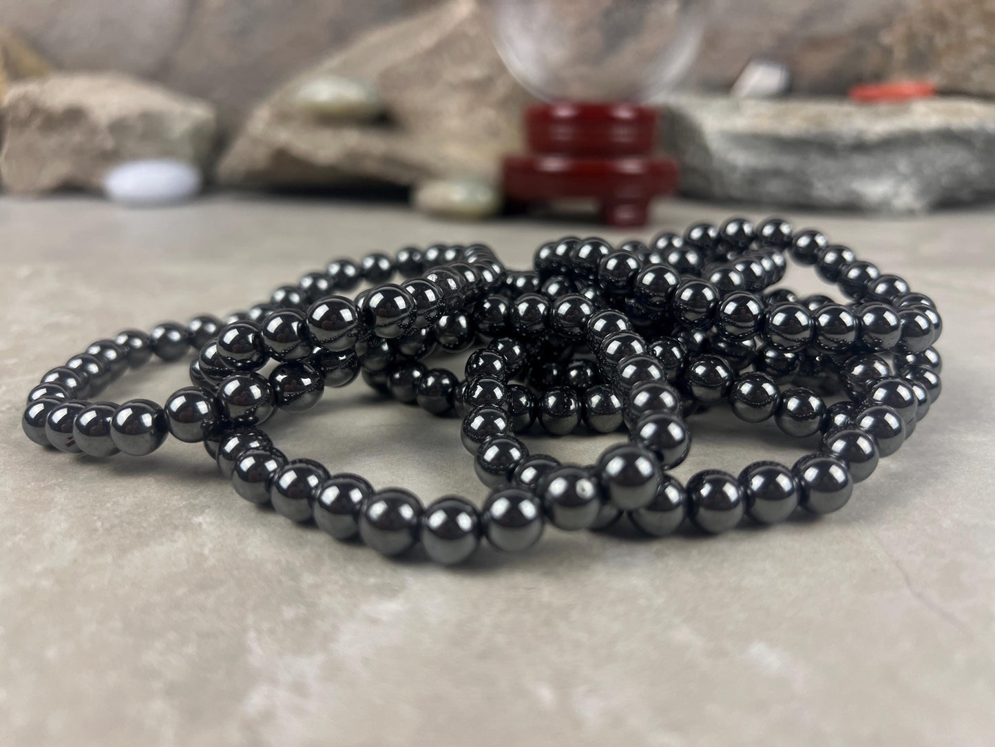 Natural Crystal Gemstone Bead Bracelet Unisex Healing Jewelry Bulk Buy Wholesale