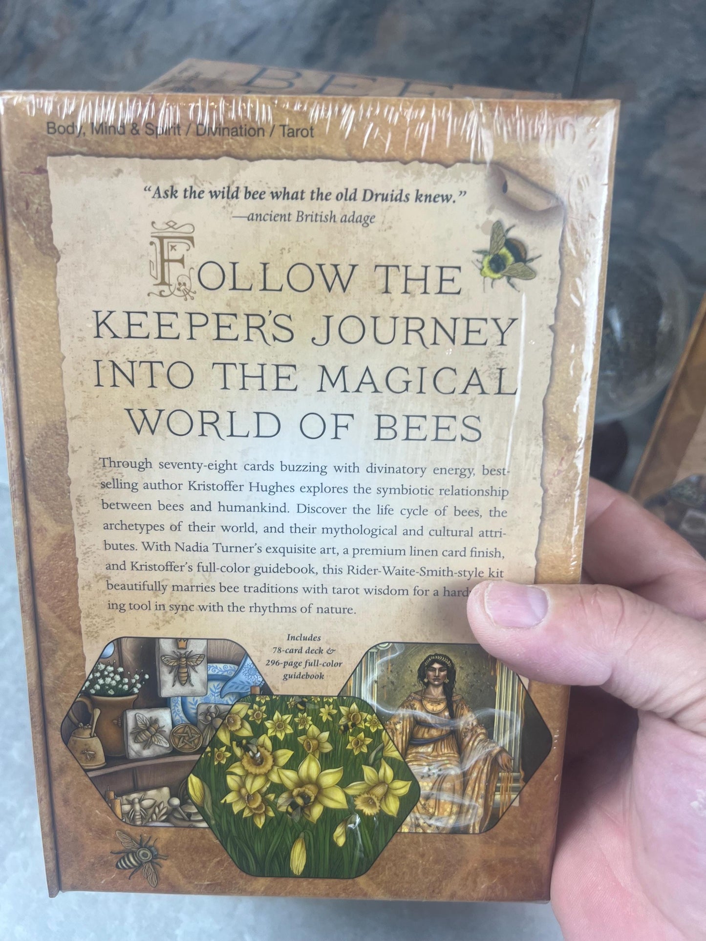 The Bee Tarot Original Fully Licensed Hughes and Turner Card Future Meditation Distraction Anxiety Fortune Christmas Xmas Gift Deck