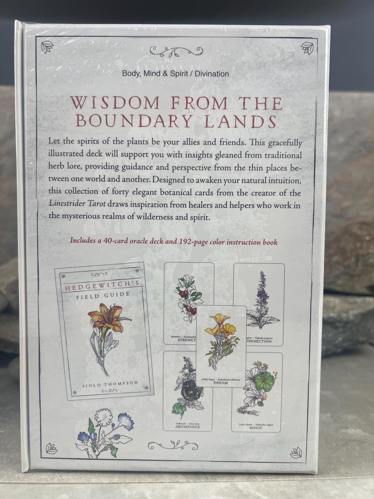 Hedgewitch Botanical Oracle Deck 40 Cards Fully Licensed and Original Inclusive Tarot Deck Guidebook Home Decor Gift