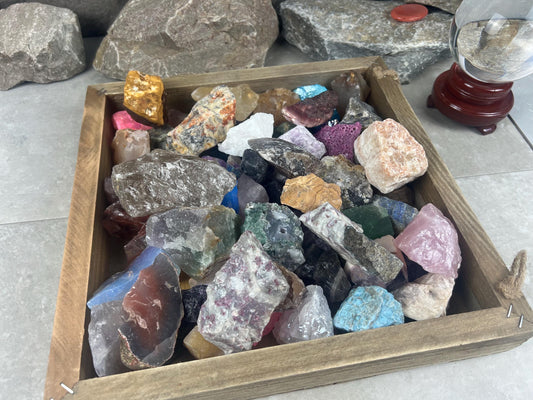 Mystery Crystal Gemstone Bag: Agates, Jaspers, Quartz