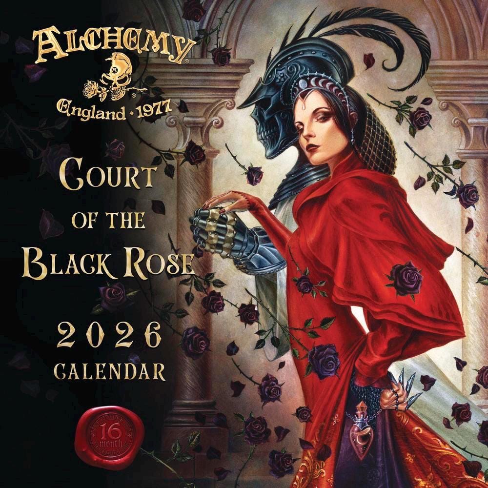 2026 Alchemy 1977 Gothic Calendar Llewelyn 16 month Calendar