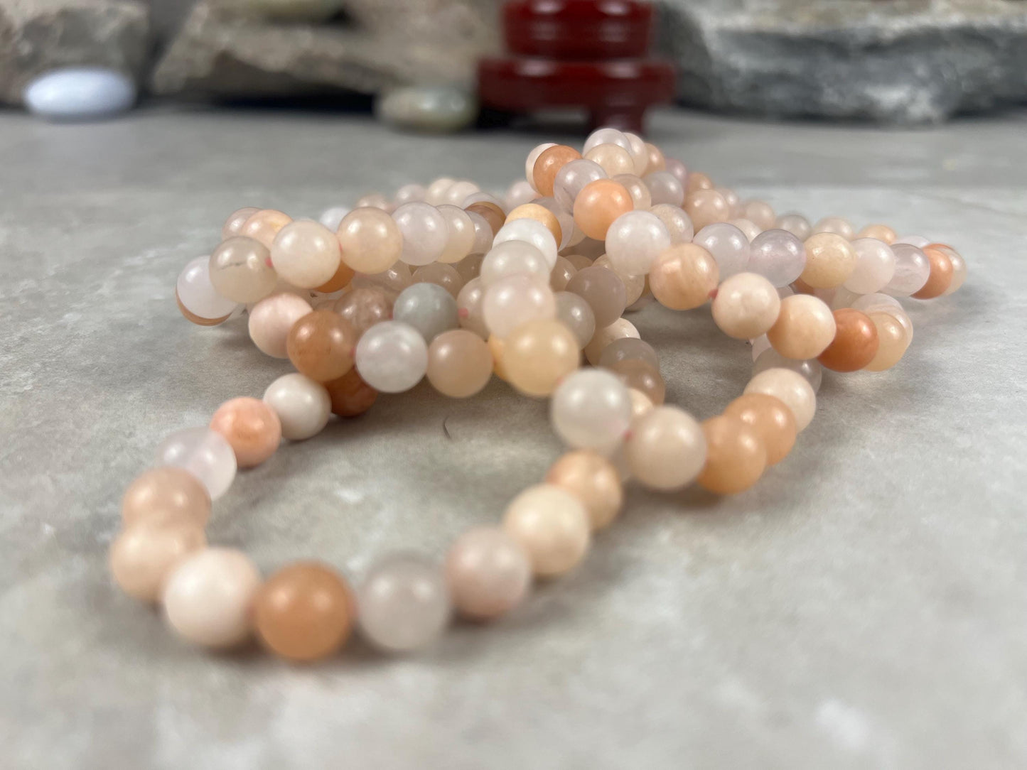 Genuine Natural Crystal 8mm Bead Stretch Bracelets A Grade Premium Natural Gemstone Gift Decor Christmas Xmas Gift Birthday Unisex
