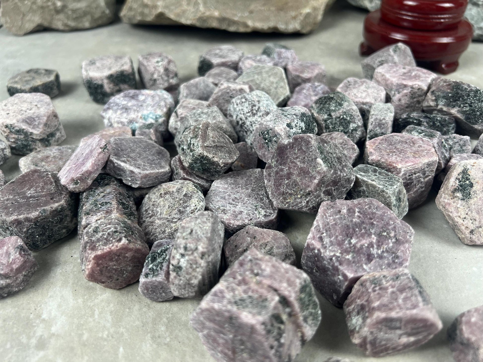 Tanzanian Pink Corundum Sapphire Raw Rough Palm Stone: Carved Crystal for Stress Relief
