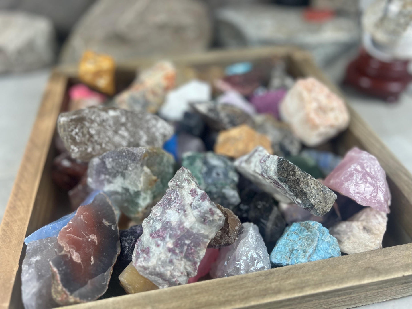 Mystery Crystal Gemstone Bag: Agates, Jaspers, Quartz