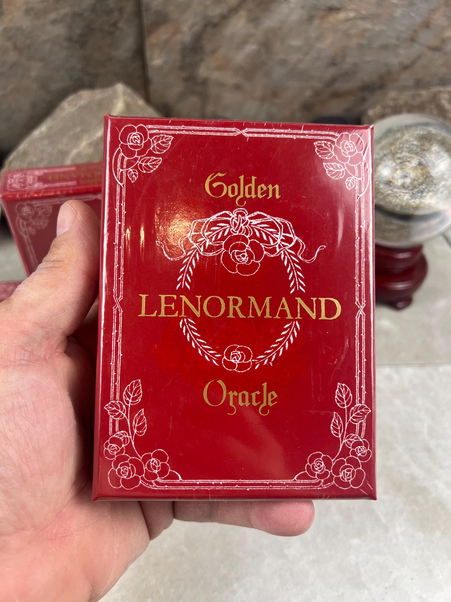 Golden Lenormand Oracle Card Deck 78 Cards Fully Licensed and Original Inclusive Tarot Deck Guidebook Home Decor Gift