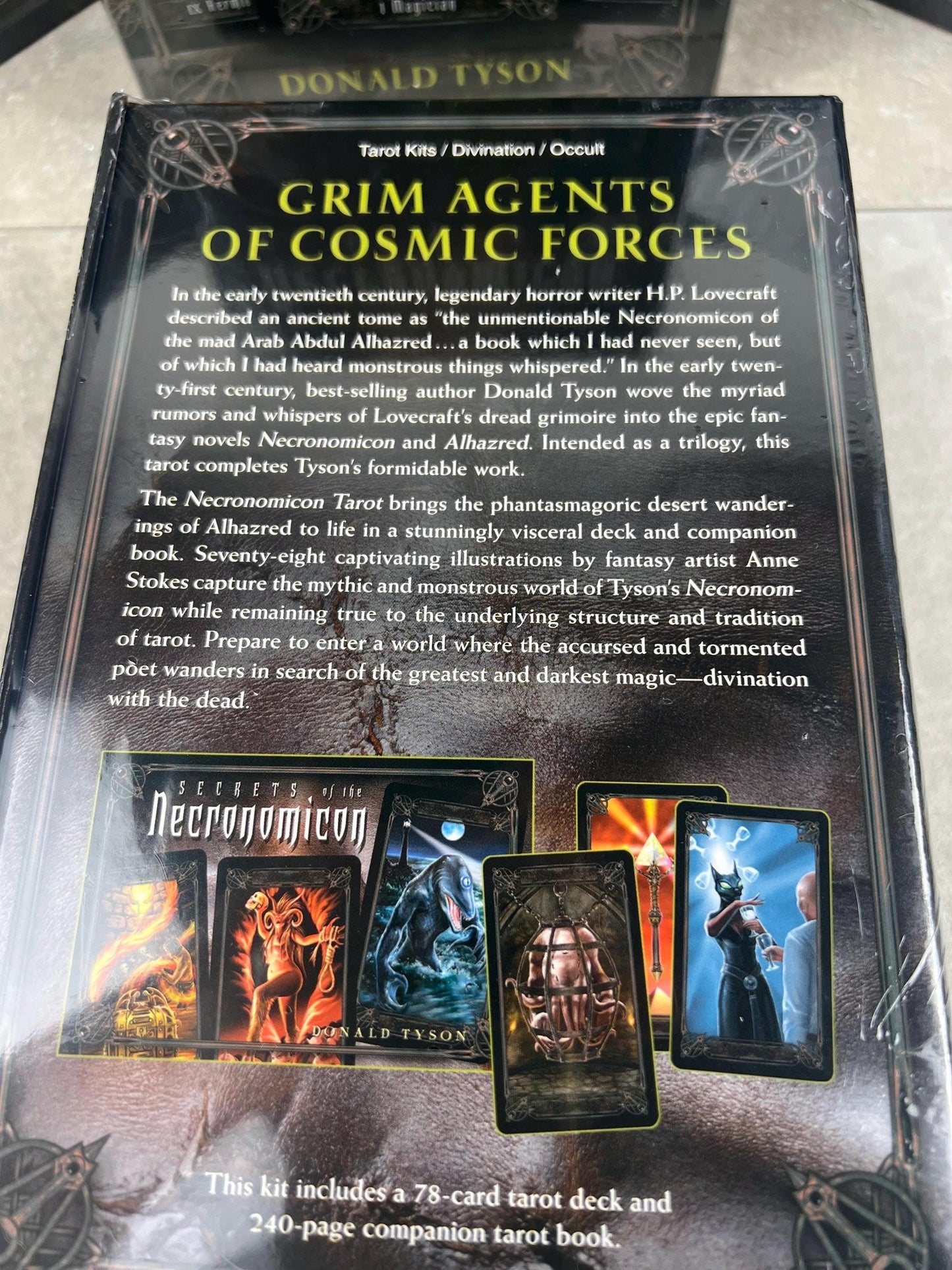 Anne Stokes Necronomicon Tarot Deck 78 Cards Fully Licensed and Original Inclusive Tarot Deck Guidebook Home Decor Gift