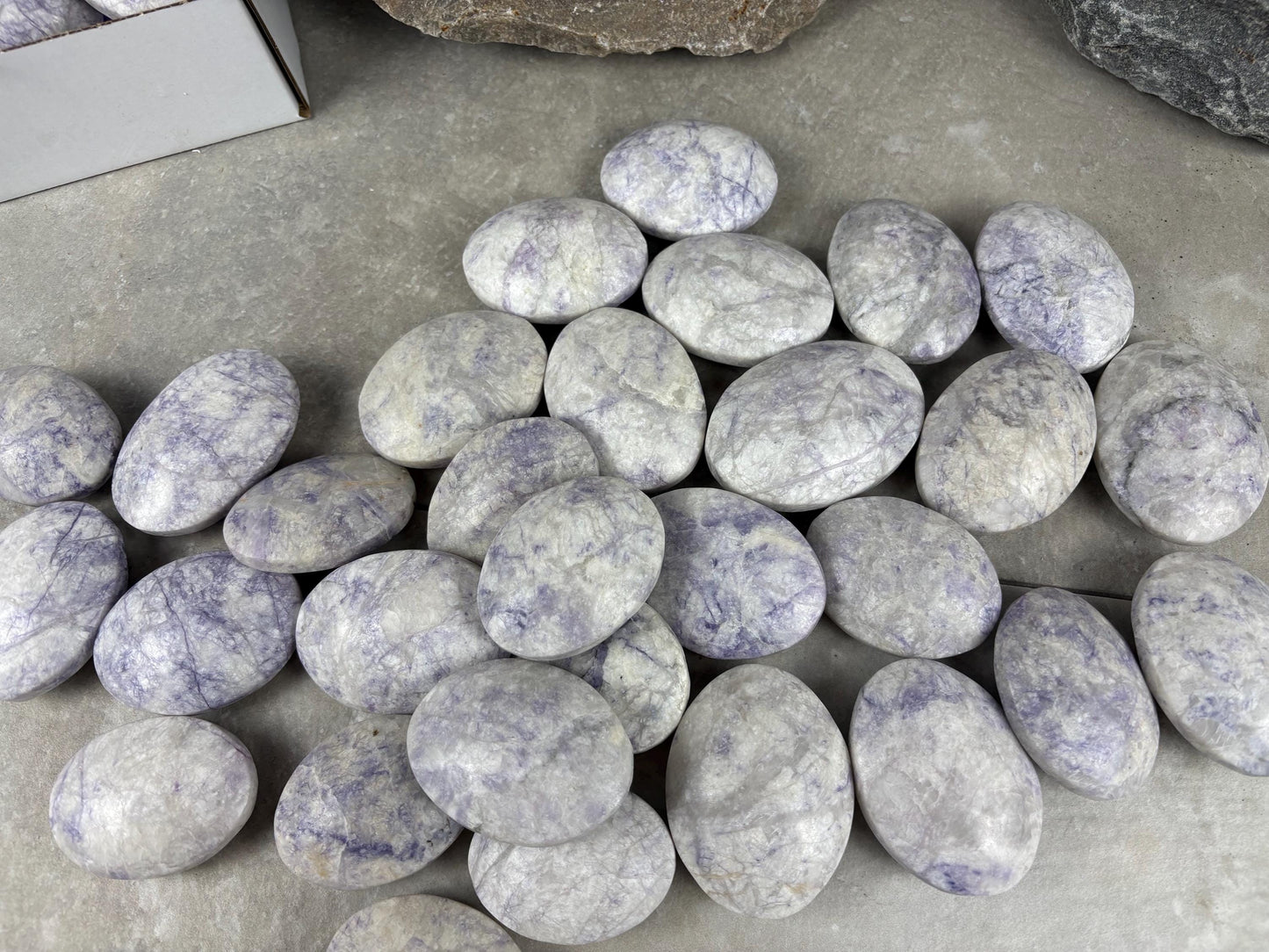 Nevada Tiffany Stone Bertrandite Natural Crystal Gift Stone Worry Anxiety Distraction Pocket Home Decor Worry Pocket Stress Anxiety Palm