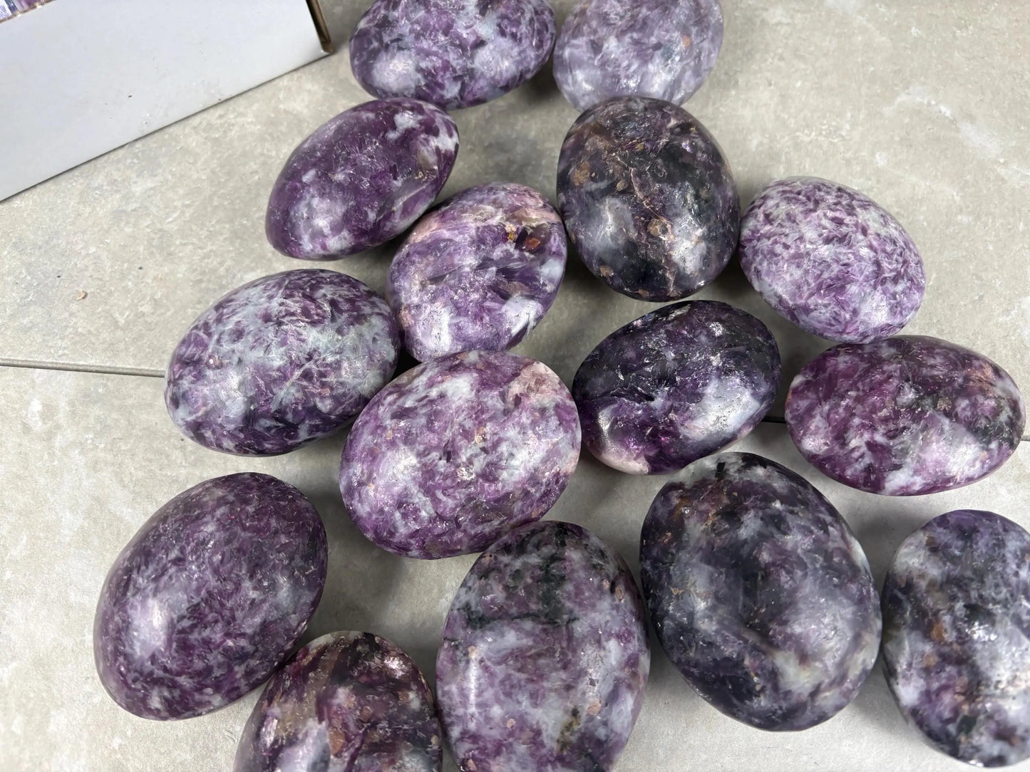 Nevada Lepidolite Natural Crystal Polished Palm Stone Home Decor Worry Pocket Stress Anxiety Gift Birthday Protection Worry Pocket