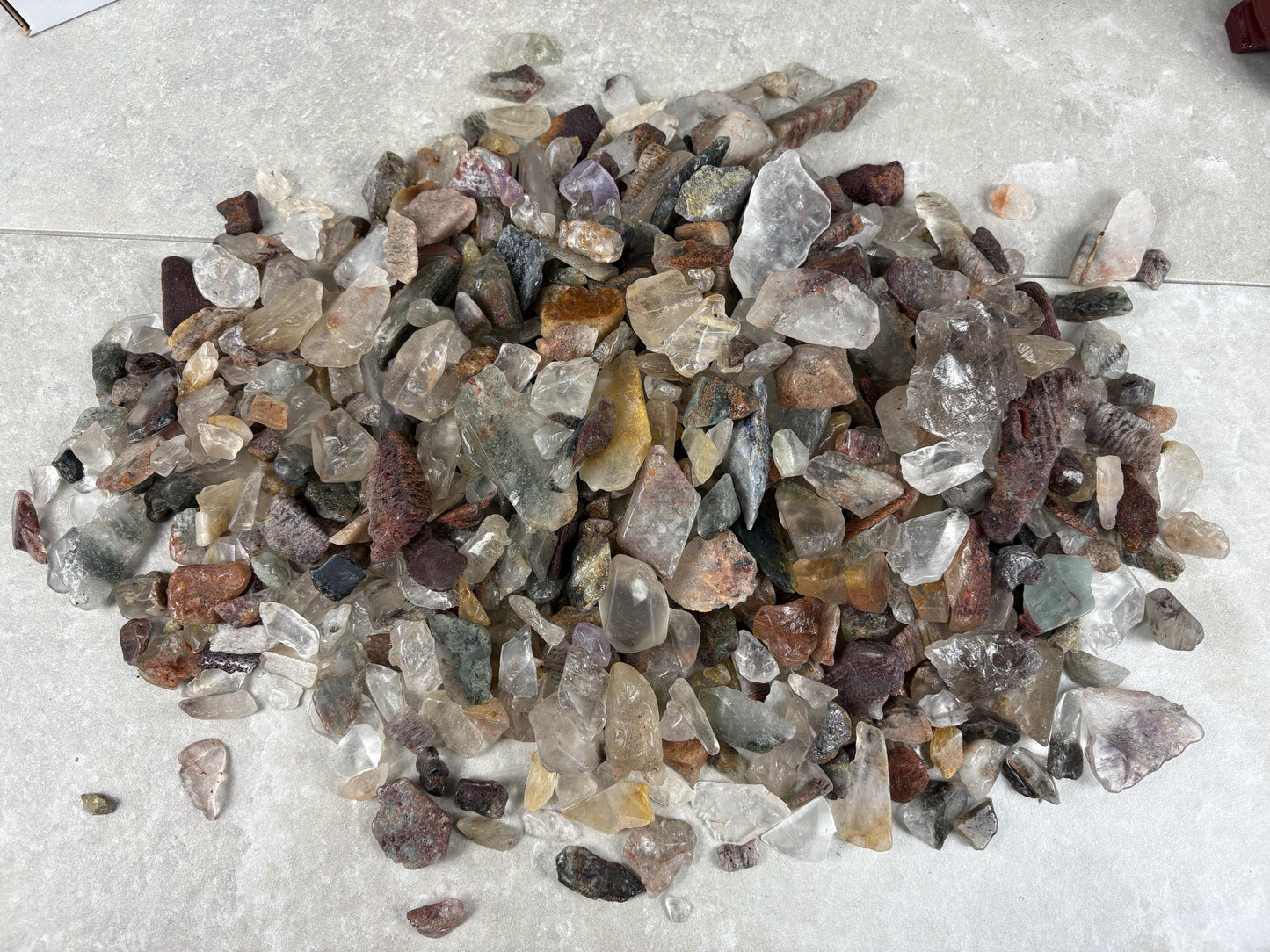 Shredded Chini Khadan India Thousand Layer Quartz Palm Stone Anxiety Relief Meditation Gift Home Decor Worry Pocket Stress Anxiety Palm